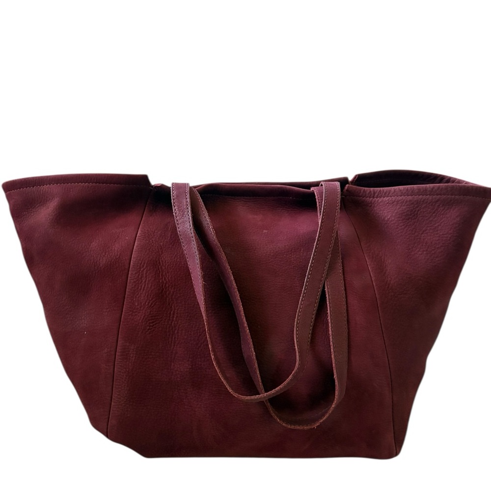 Madewell Slouchy Suede Carry All Shoulder Tote in Pinot Noir - Picture 3 of 15